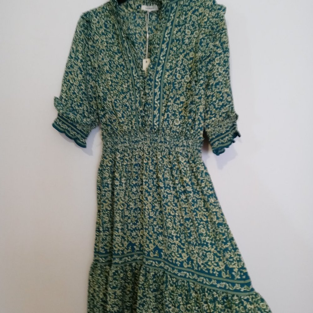 Green Floral Maxi Dress